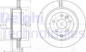 Delphi BG4125 - Bremžu diski www.autospares.lv