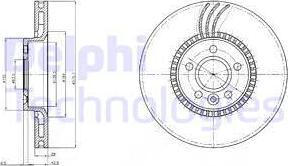 Delphi BG4123 - Bremžu diski www.autospares.lv