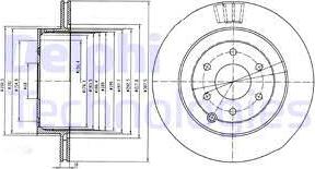 Delphi BG4174 - Bremžu diski autospares.lv