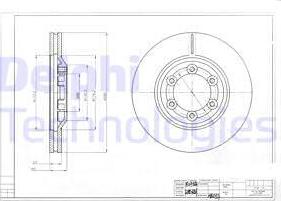 Delphi BG4175 - Bremžu diski www.autospares.lv