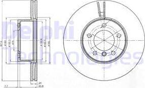 Delphi BG4172C - Bremžu diski autospares.lv