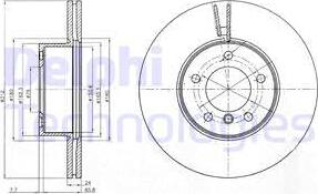 Delphi BG4172 - Bremžu diski www.autospares.lv