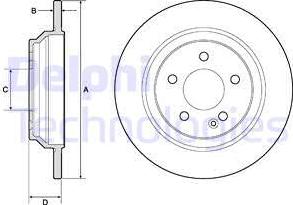 Delphi BG4811C-18B1 - Bremžu diski www.autospares.lv