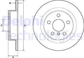 Delphi BG4812C - Bremžu diski www.autospares.lv