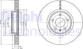 Delphi BG4346 - Bremžu diski autospares.lv