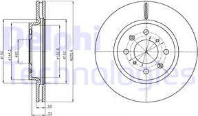 Delphi BG4340 - Bremžu diski autospares.lv