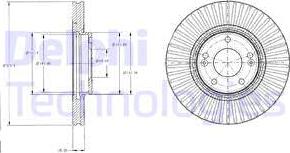 Delphi BG4309 - Bremžu diski www.autospares.lv