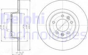 Delphi BG4301 - Bremžu diski www.autospares.lv