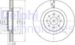 Delphi BG4308 - Bremžu diski www.autospares.lv