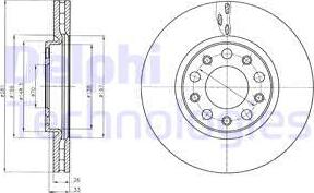 Delphi BG4314 - Bremžu diski autospares.lv