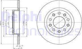 Delphi BG4315 - Bremžu diski www.autospares.lv