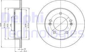 Delphi BG4310 - Bremžu diski autospares.lv