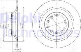 Delphi BG4318 - Bremžu diski www.autospares.lv