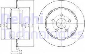 Delphi BG4313 - Bremžu diski www.autospares.lv