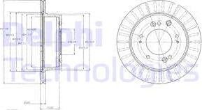 Delphi BG4331 - Bremžu diski www.autospares.lv