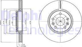 Delphi BG4338C - Bremžu diski www.autospares.lv