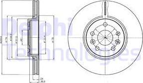 Delphi BG4338 - Bremžu diski www.autospares.lv