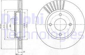 Delphi BG4337 - Bremžu diski www.autospares.lv