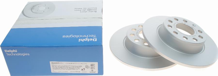 Delphi BG4324C - Brake Disc www.autospares.lv