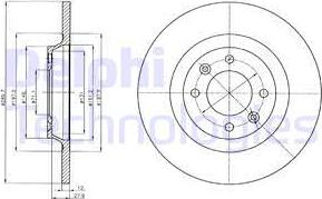 Delphi BG4322 - Bremžu diski autospares.lv