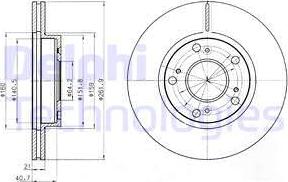 Delphi BG4294 - Bremžu diski www.autospares.lv