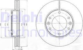 Delphi BG4296 - Bremžu diski www.autospares.lv