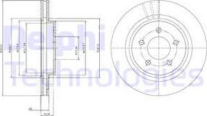 Delphi BG4240C - Bremžu diski www.autospares.lv