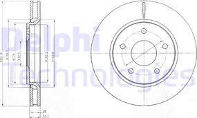 Delphi BG4248 - Bremžu diski www.autospares.lv