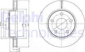 Delphi BG4259 - Bremžu diski www.autospares.lv