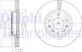 Delphi BG4255C - Bremžu diski www.autospares.lv