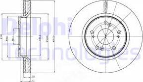 Delphi BG4250C - Bremžu diski www.autospares.lv