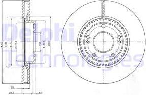 Delphi BG4251 - Bremžu diski www.autospares.lv