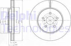 Delphi BG4253 - Bremžu diski www.autospares.lv