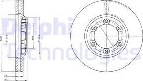 Delphi BG4252 - Bremžu diski www.autospares.lv