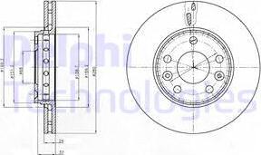 Delphi BG4265 - Bremžu diski www.autospares.lv