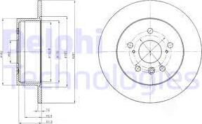 Delphi BG4268 - Bremžu diski www.autospares.lv