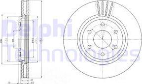 Delphi BG4205 - Bremžu diski www.autospares.lv