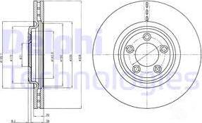 Delphi BG4203C - Bremžu diski www.autospares.lv