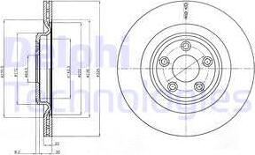 Delphi BG4202C - Bremžu diski www.autospares.lv