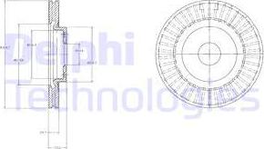 Delphi BG4214 - Bremžu diski www.autospares.lv