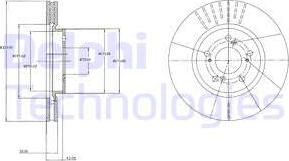 Delphi BG4215 - Bremžu diski www.autospares.lv