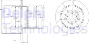 Delphi BG4216 - Bremžu diski www.autospares.lv