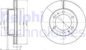 Delphi BG4211C - Bremžu diski www.autospares.lv