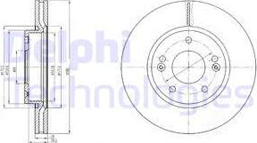 Delphi BG4281C - Bremžu diski autospares.lv