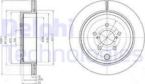 Delphi BG4288 - Bremžu diski www.autospares.lv