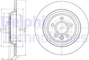 Delphi BG4239C-18B1 - Bremžu diski www.autospares.lv