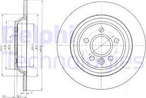 Delphi BG4239 - Bremžu diski www.autospares.lv