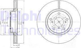 Delphi BG4236 - Bremžu diski www.autospares.lv