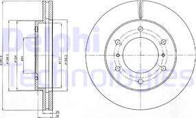 Delphi BG4229 - Bremžu diski www.autospares.lv