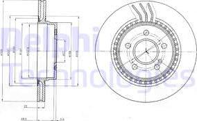 Delphi BG4226C - Bremžu diski www.autospares.lv